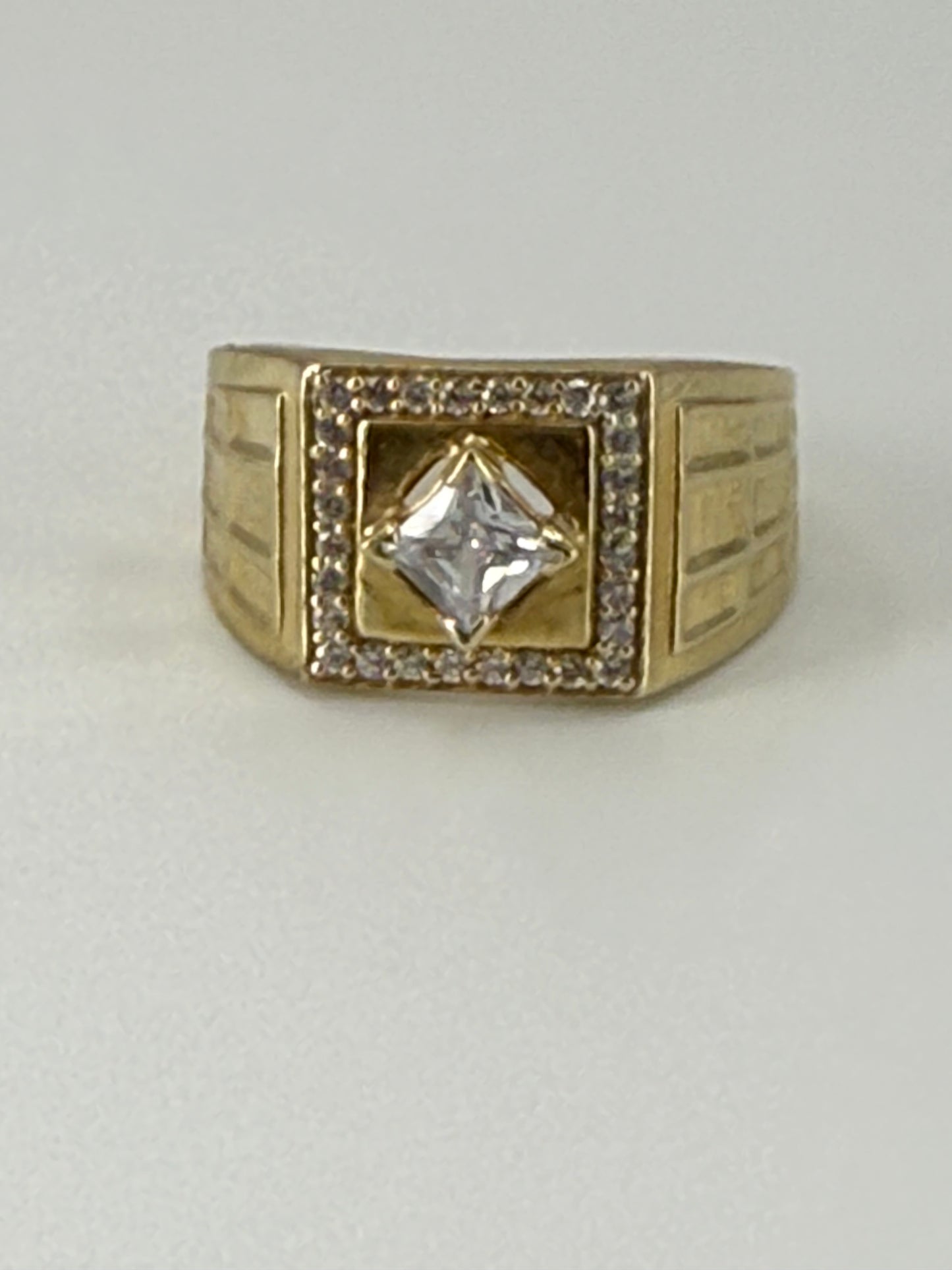 14K YELLOW GOLD MEN RING