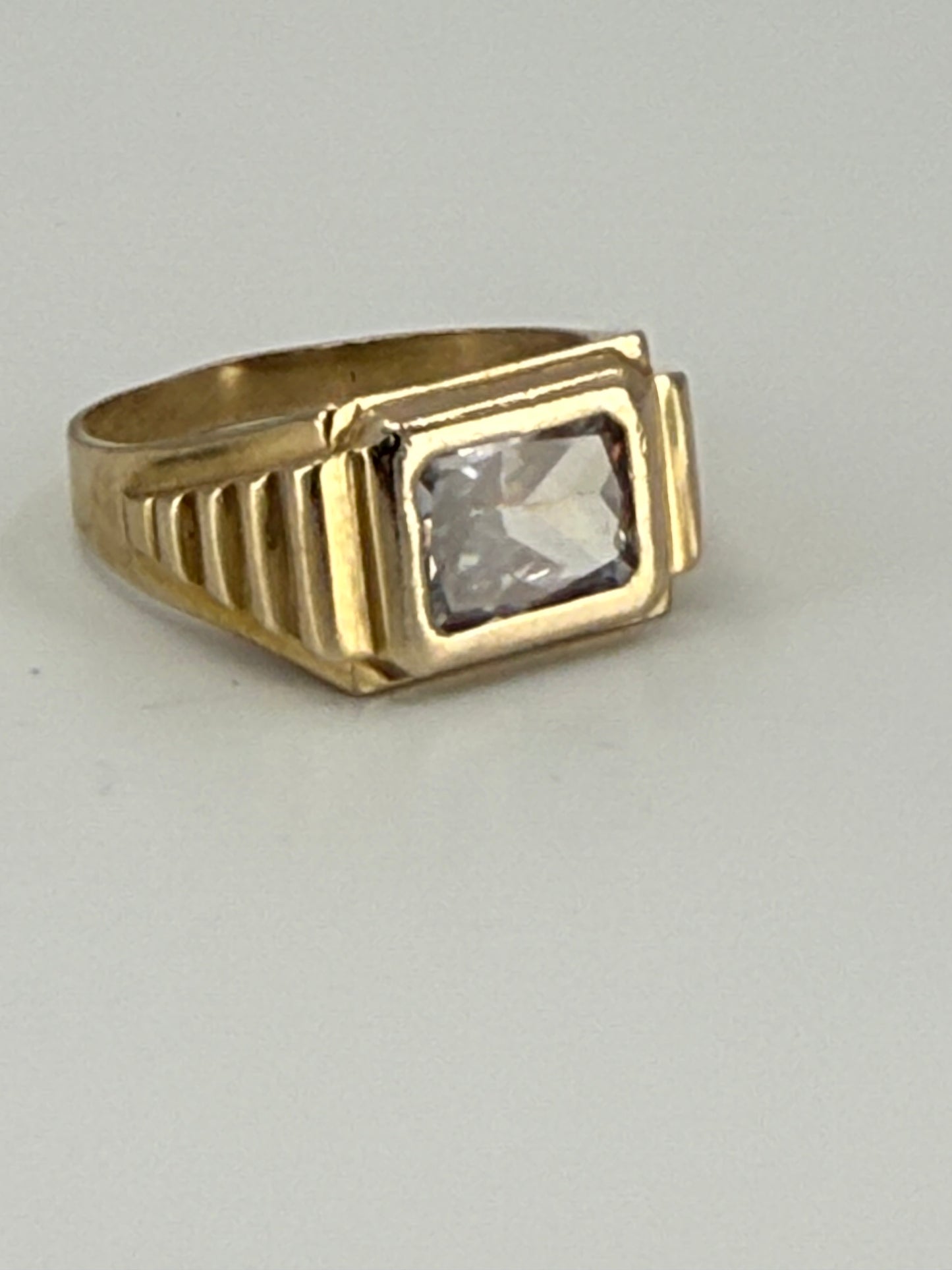 14K YELLOW GOLD MEN RING