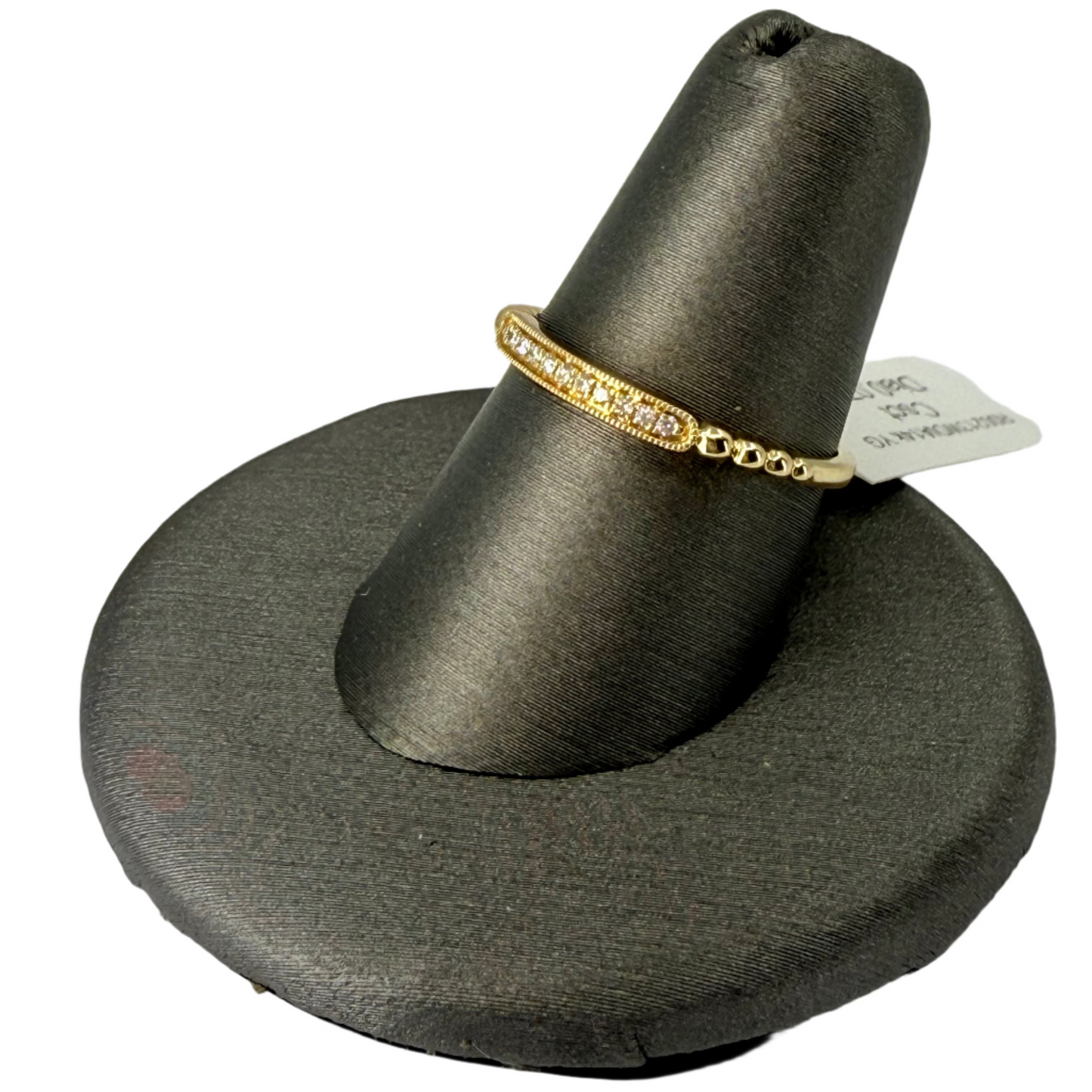 14K YELLOW GOLD ROUND NATURAL DIAMONDS LADIES BAND
