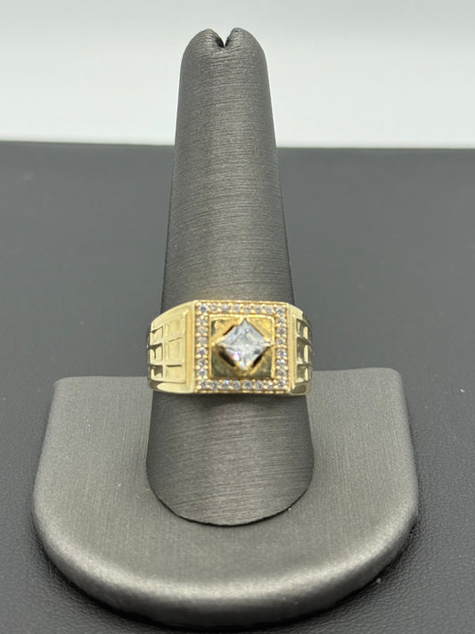 14K YELLOW GOLD MEN RING
