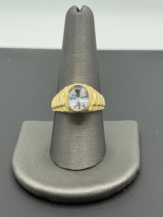 14K YELLOW GOLD MEN RING