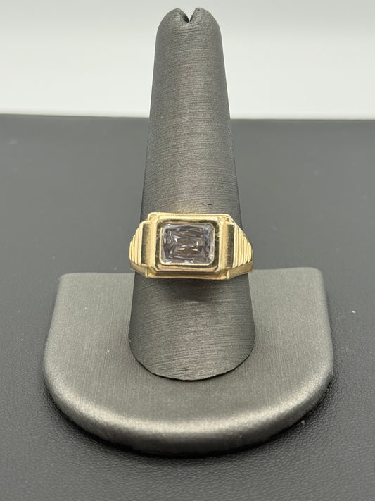 14K YELLOW GOLD MEN RING