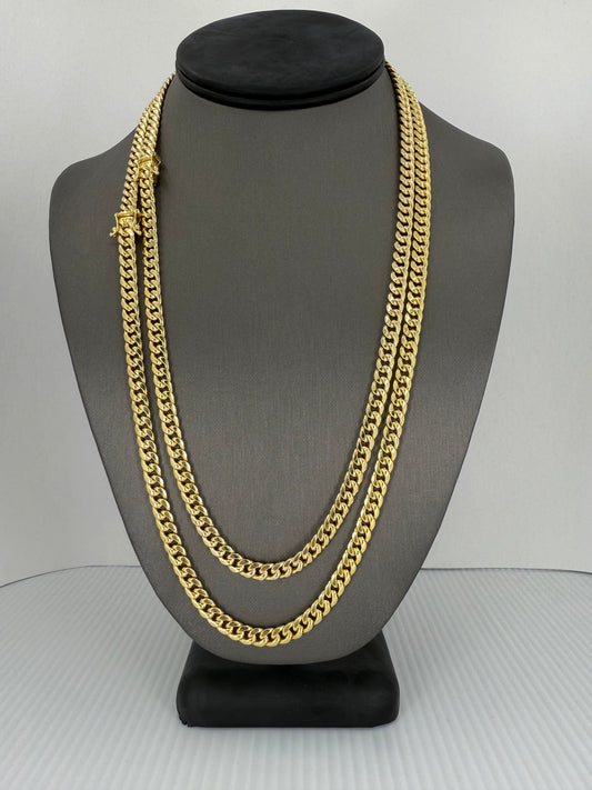 14K GOLD MIAMI CUBAN LINK CHAINS