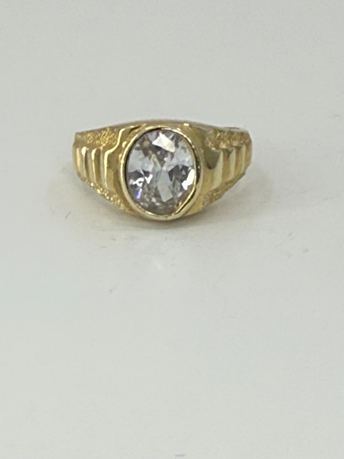 14K YELLOW GOLD MEN RING